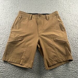 PROOF Shorts Mens 30 Cargo Drawstring Brown Casual‎ Outdoor Huckberry Tech